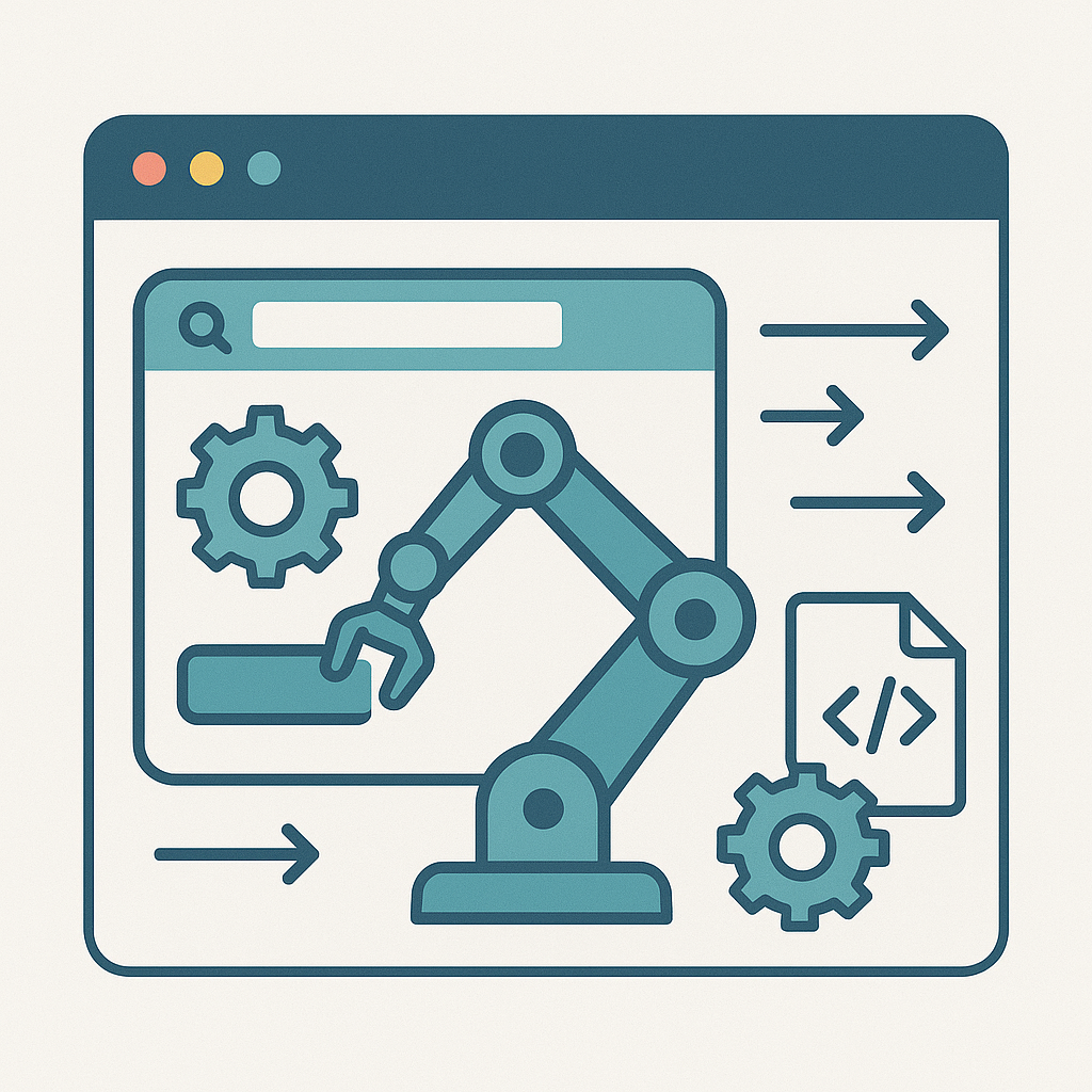 browserの自動化イメージ
