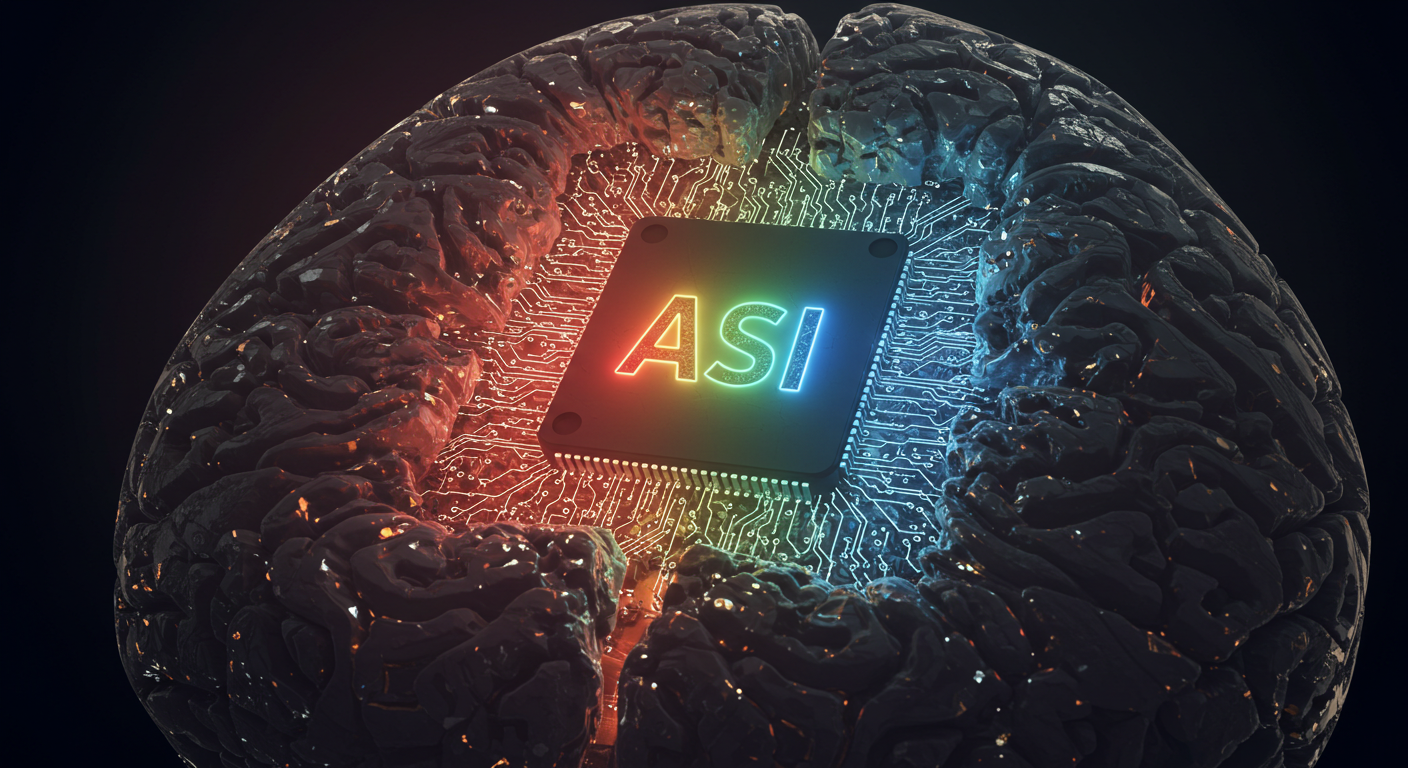 人間の知能を遥かに超える能力を持つ夢のAIイメージ